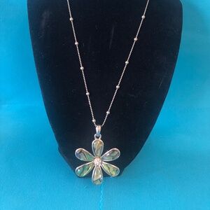 Lia Sophia Flower Pendant Necklace